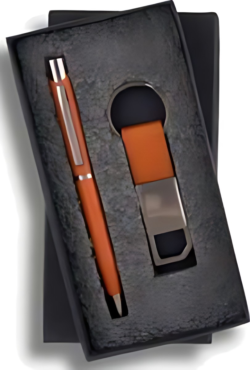 Pen & Keychain Gift Set – 205-Tan GM – corporate gift