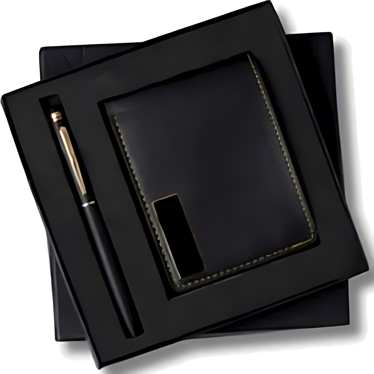 Pen & Wallet Gift Set – 215 BK Gold Wallet – corporate gift