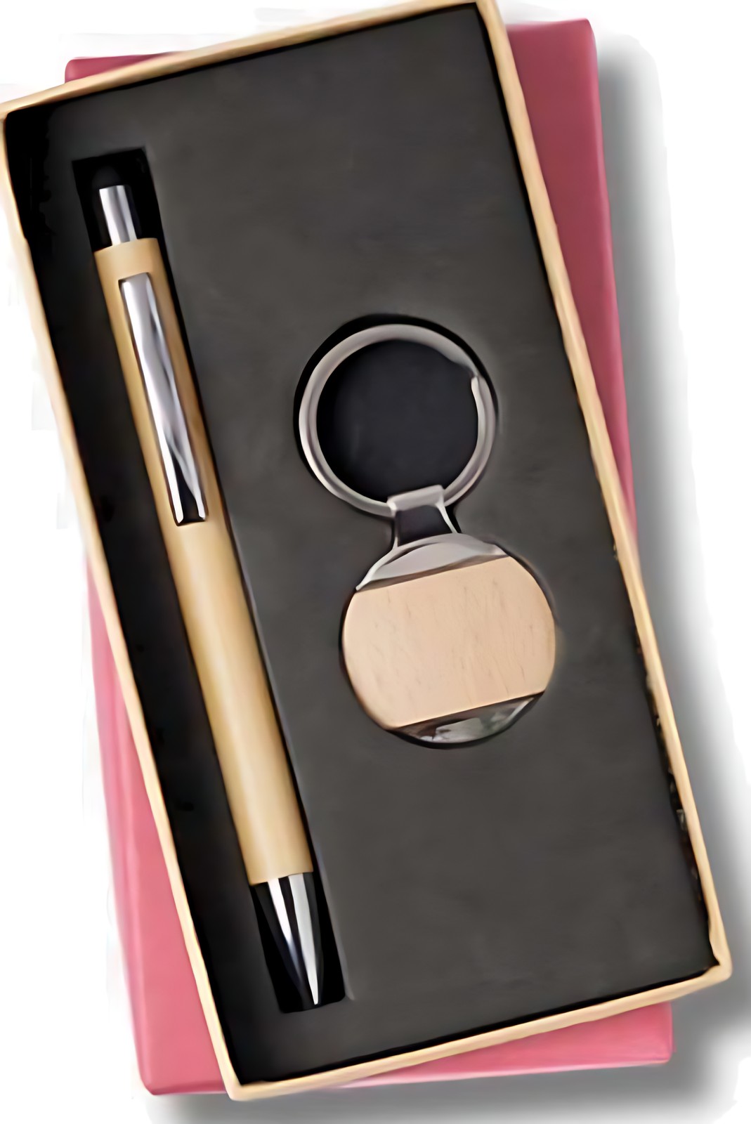 Pen & Keychain Gift Set – 218 Wooden – corporate gift
