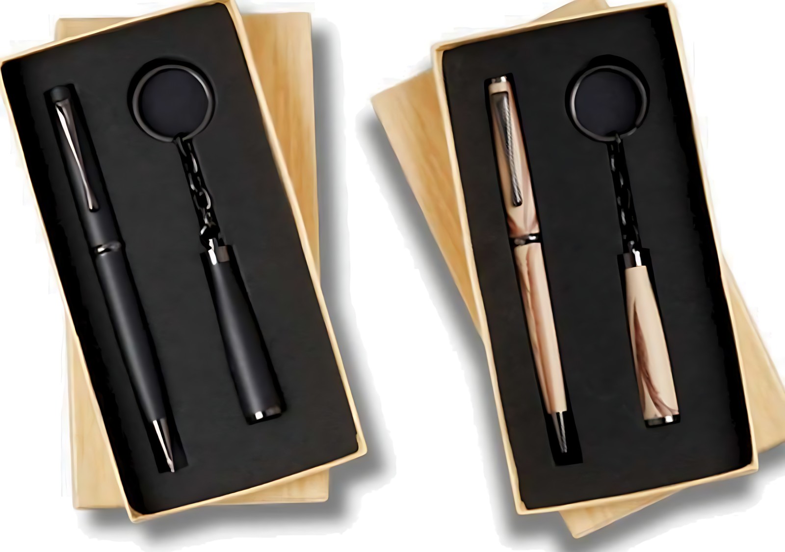 PP - 226 Wood Pen & Keychain Pen & Keychain RS160/ Gift Set – 226 GM – corporate gift