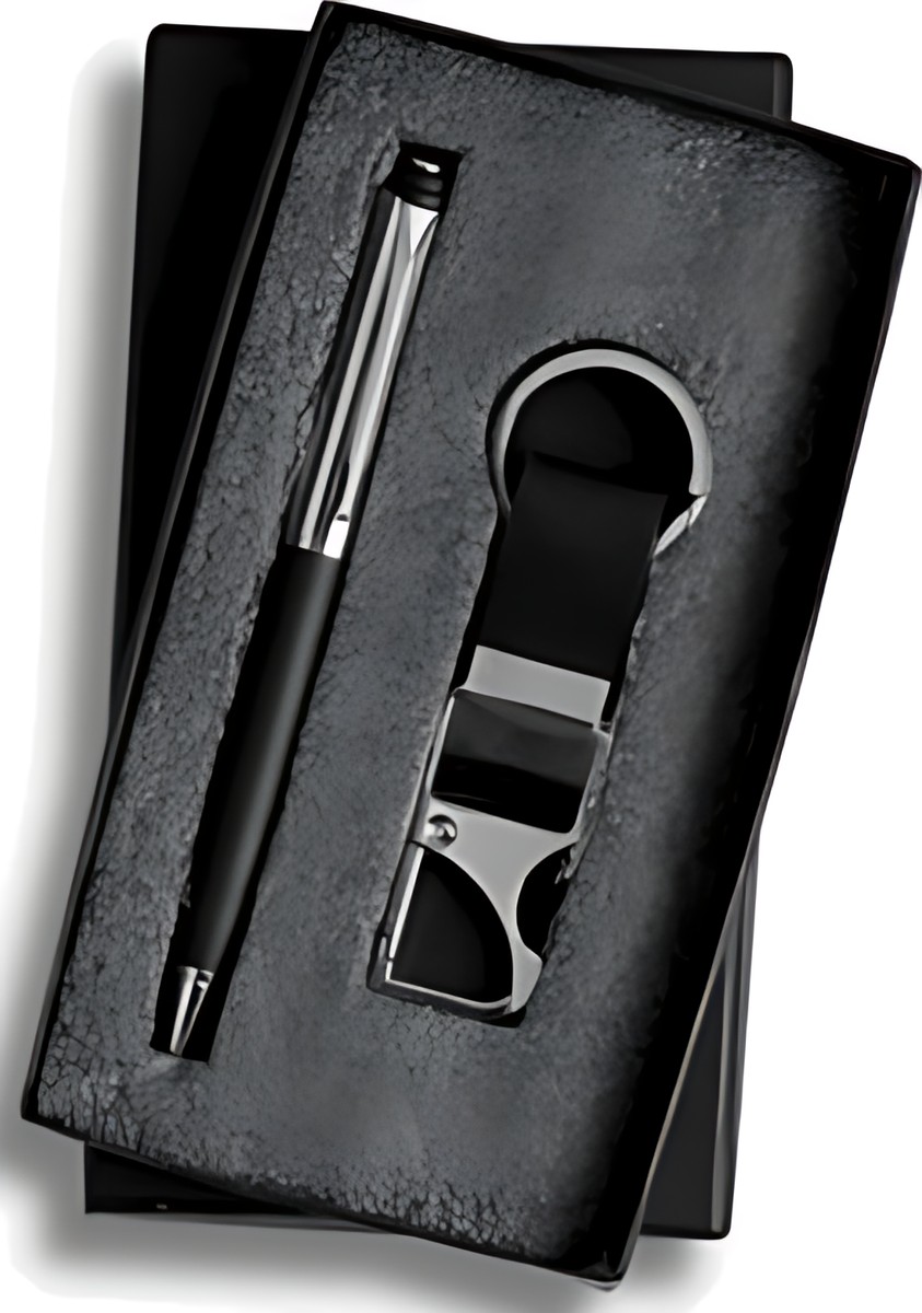 Pen & Keychain Gift Set – 228 Black – corporate gift