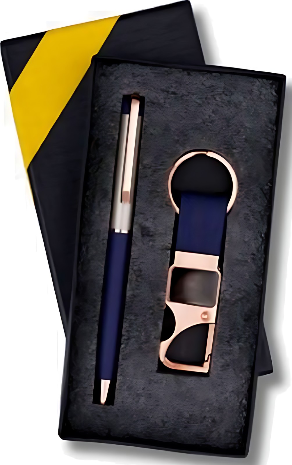 Pen & Keychain Gift Set – 250 Blue Rose Gold – corporate gift