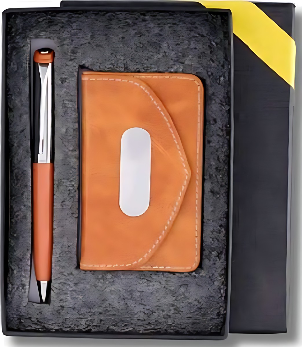 Pen & Cardcase Gift Set – 251 Tan – corporate gift