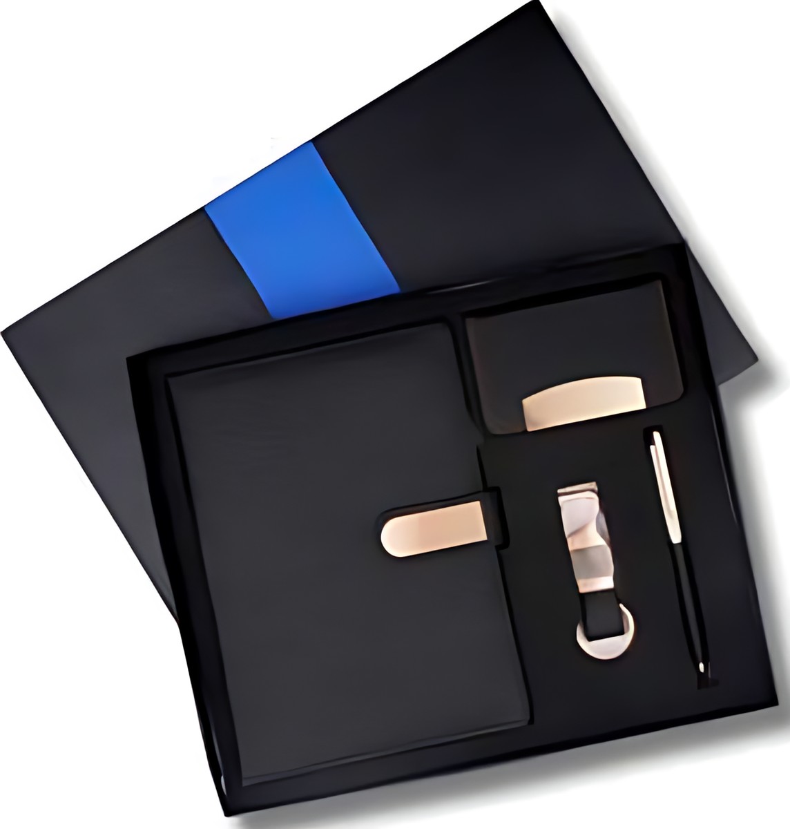 Pen, Keychain Diary & Cardcase Gift Set – 415 Black – corporate gift