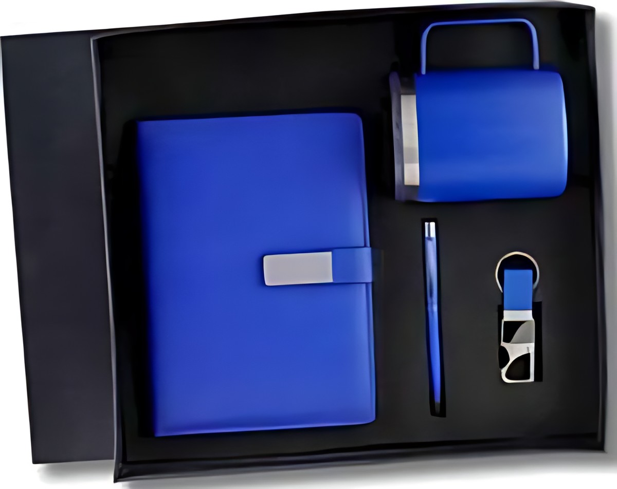 Pen, Keychain Mug & Diary Gift Set – 422 Blue – corporate gift