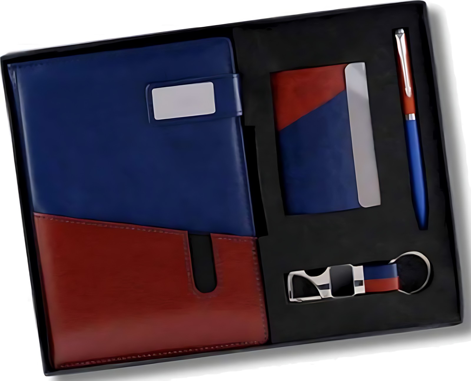 Pen, Cardcase Diary, Keychain Gift Set – 425 Dual Colour – corporate gift