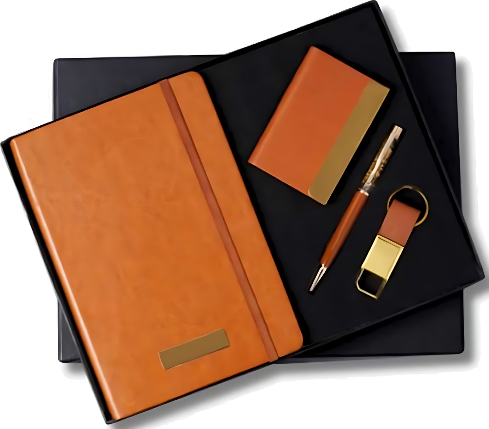 Pen, Keychain Cardcase & Diary Gift Set – 4O6TAN – corporate gift