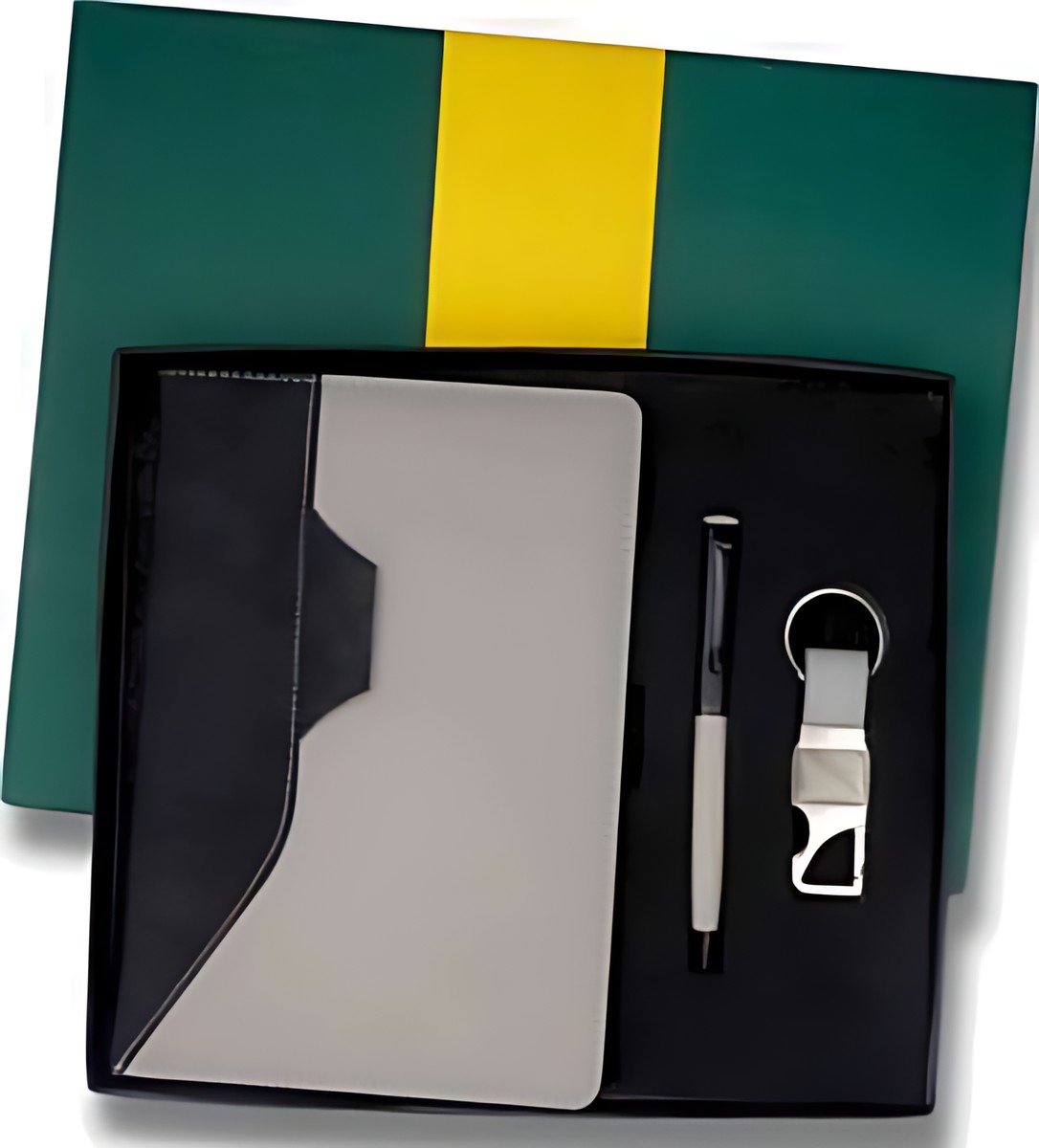 Pen, Keychain & Diary Gift Set – 326 Grey – corporate gift