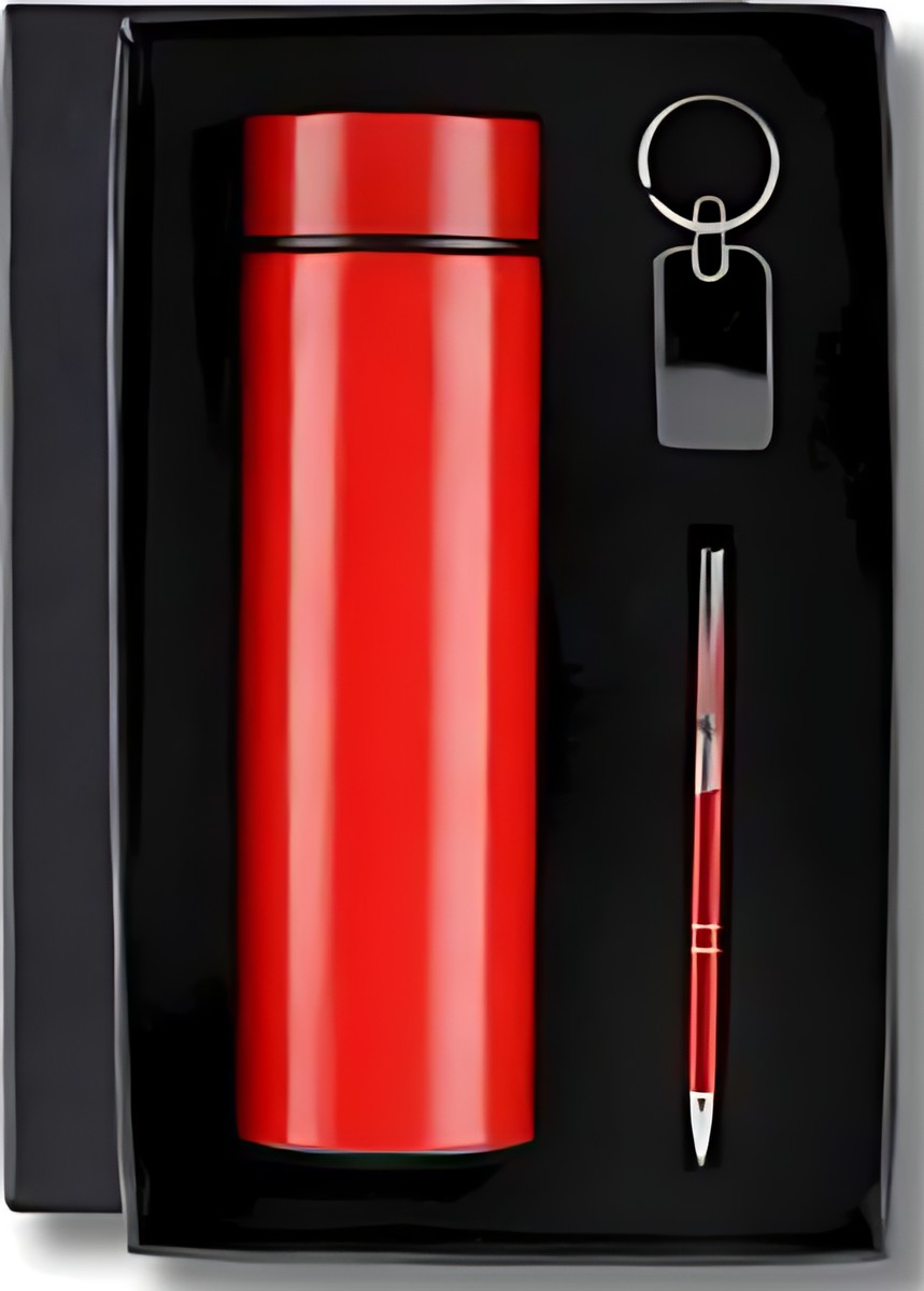 Pen, Keychain & Bottle Gift Set – 313 Red Pen, Keychain & Bottle Gift Set – 313 Red – corporate gift