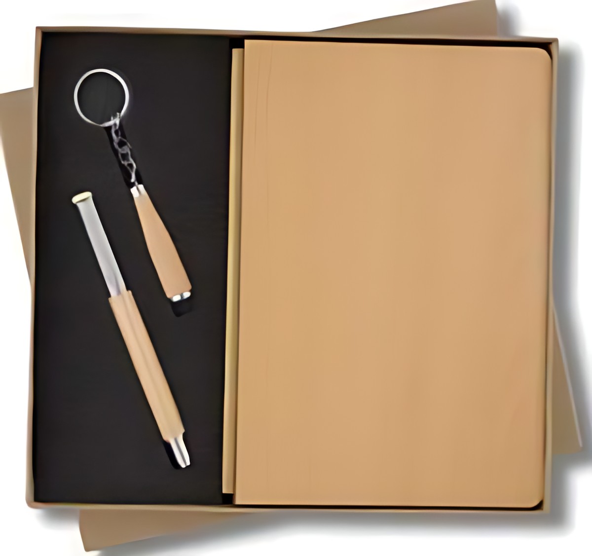 Pen, Keychain & Diary Gift Set – 315 Wood – corporate gift