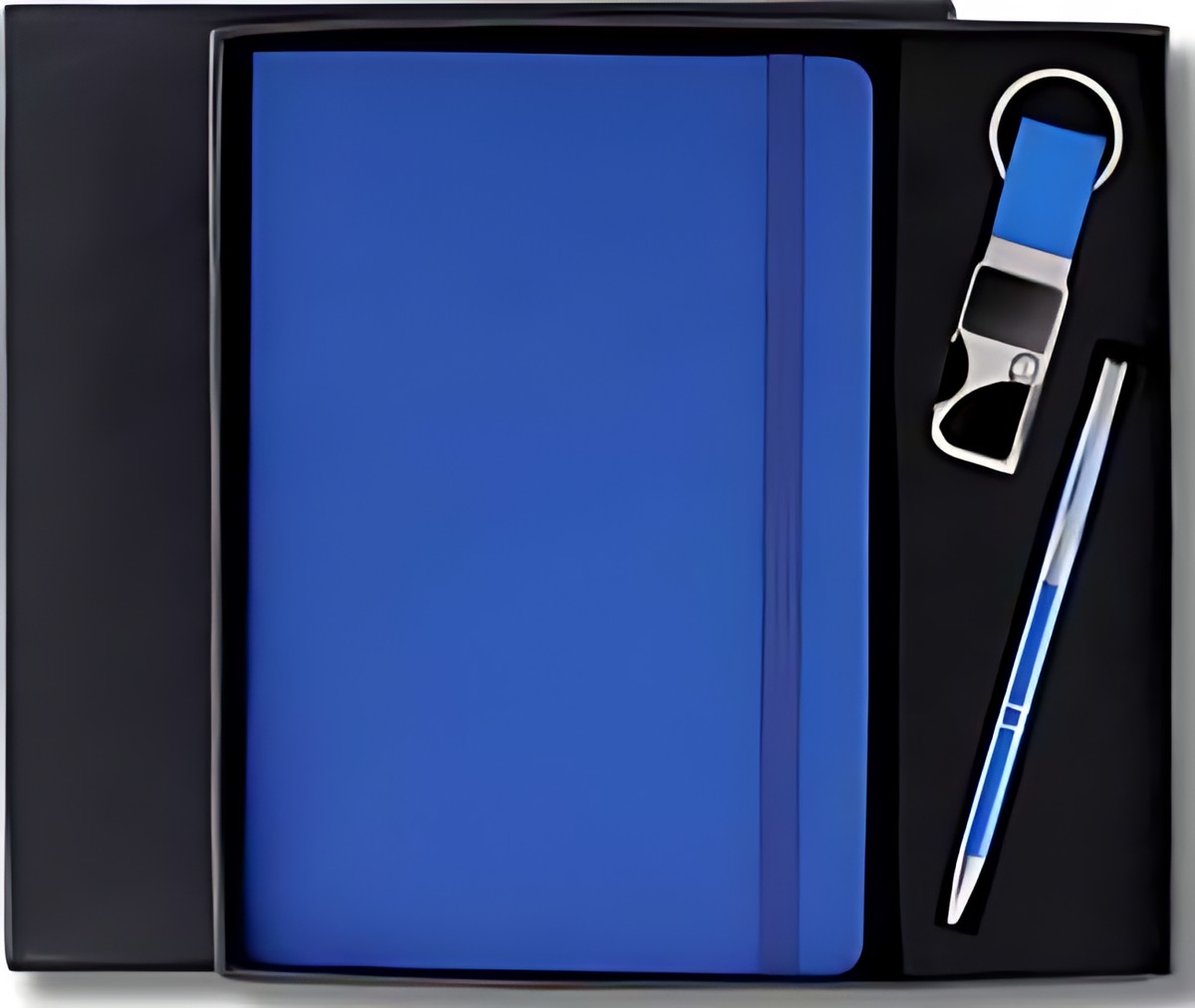 Pen, Keychain & Diary Gift Set – 327 Blue – corporate gift