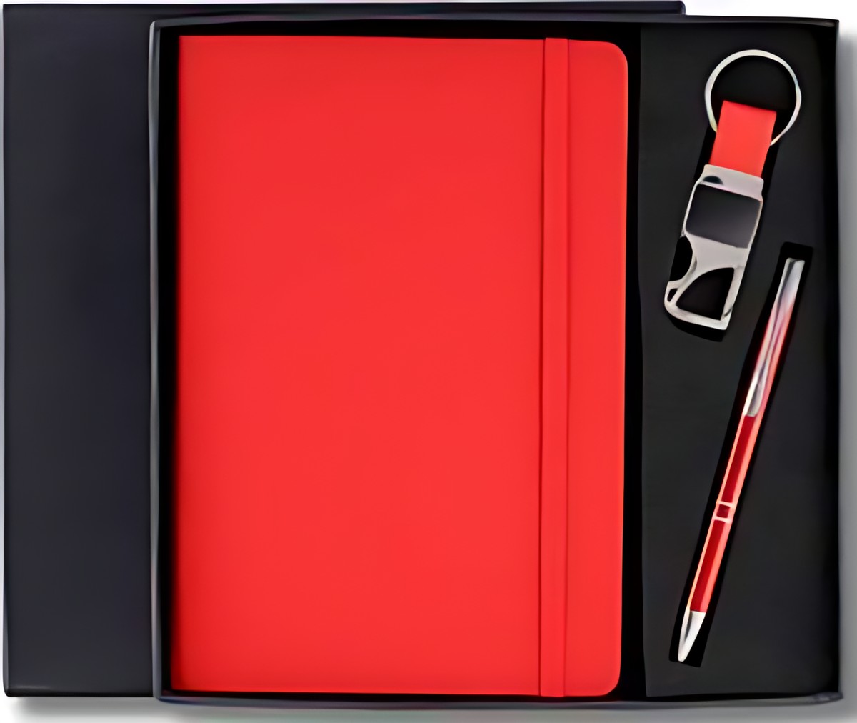 Pen, Keychain & Diary Gift Set – 327 Red – corporate gift