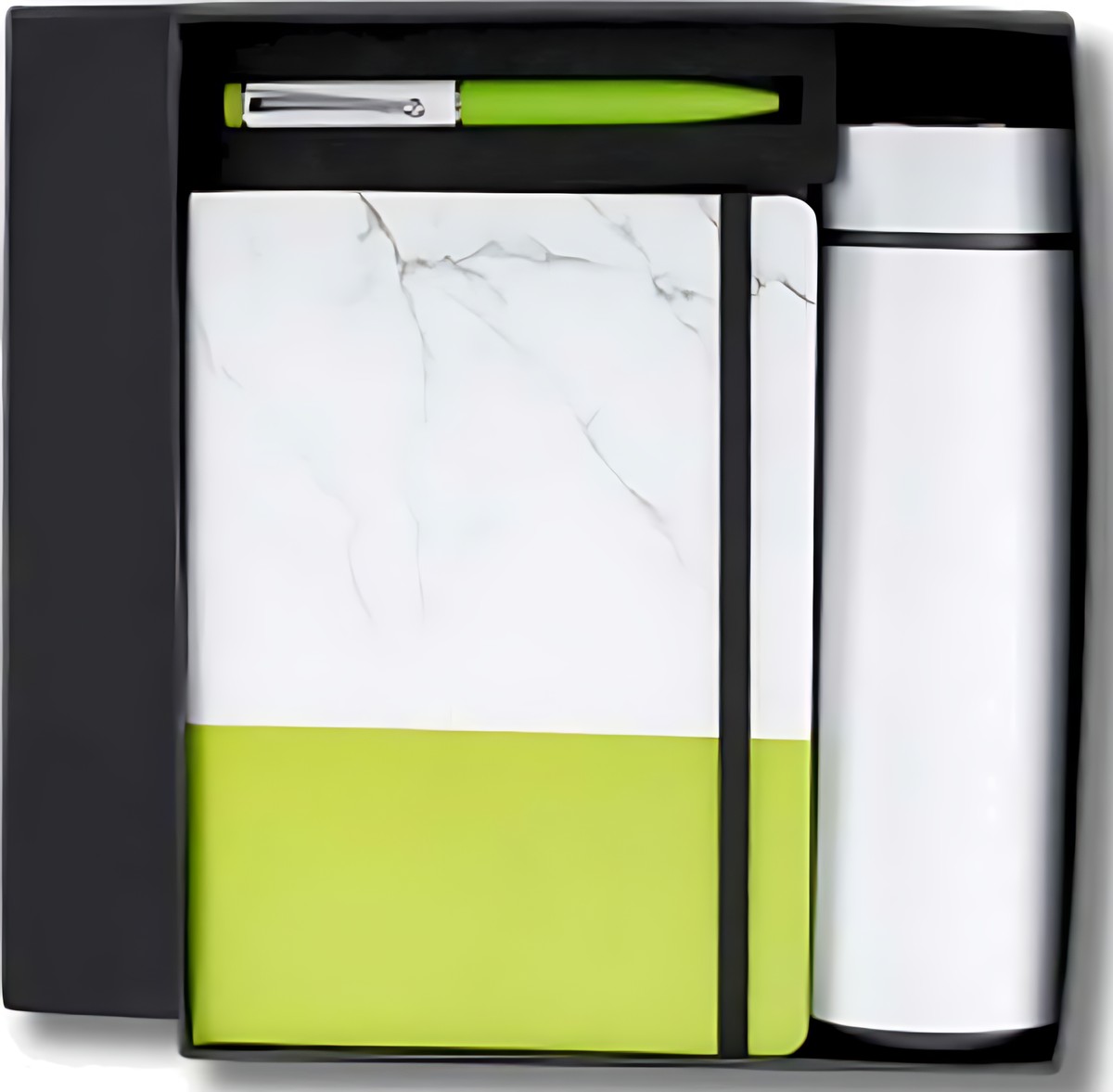 Pen, Bottle & Diary Gift Set – 328 Green – corporate gift