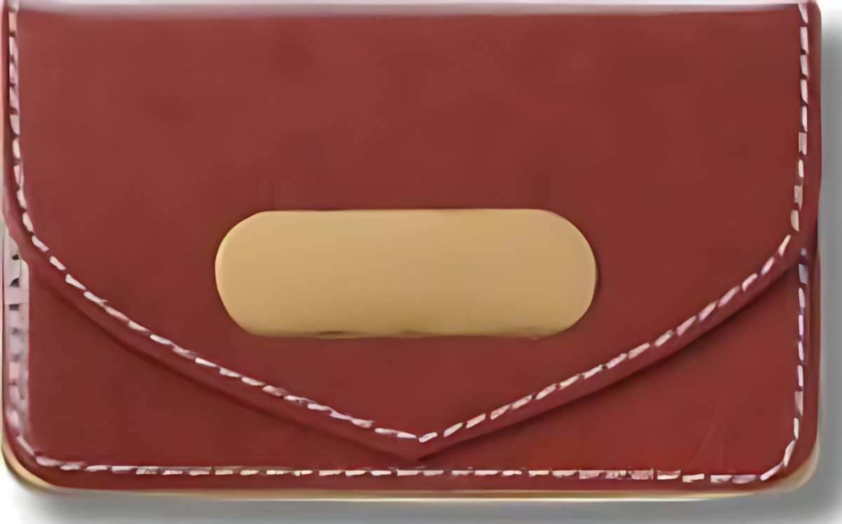 206 Brown Gold Card Case – corporate gift